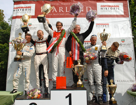 Det blev italienske Emanuelle Pirro der sammen med Jan Heiselberg fra Danmark sejrede i Royal ProAm under søndagens Copenhagen Historic Grand Prix. Nr. 2 blev Jan Lammers og Ralf Oehme foran Lars Erik Nielsen og Klaus Bodilsen.
